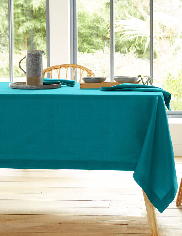 Nappe infroissable (bleu canard) Nappe infroissable (bleu canard)